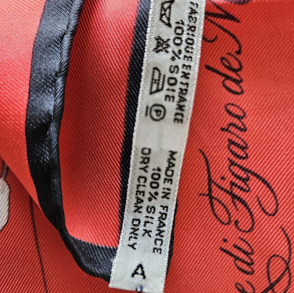 🇨🇵 HERMES silk scarf red 90X90 cm authentic - Picture 6 of 10